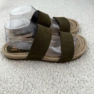 Haute Hippie Nori Olive Green Sandals Women’s Size 9